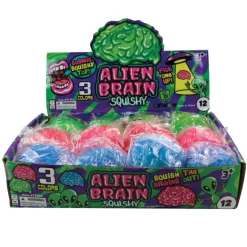 Alien Brain Squishy - 12 per display