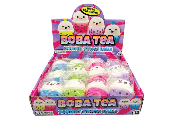 Boba Tea Squishy Stress Balls - 12 per display