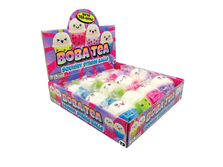 Boba Tea Squishy Stress Balls - 12 per display