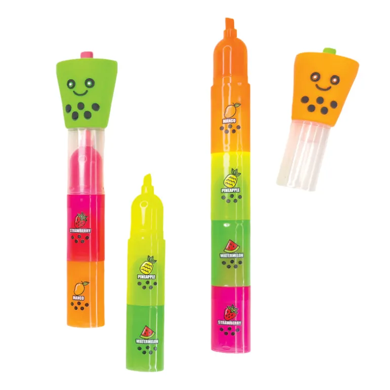Boba Tea Stackable Highlighter - 12 per Bag