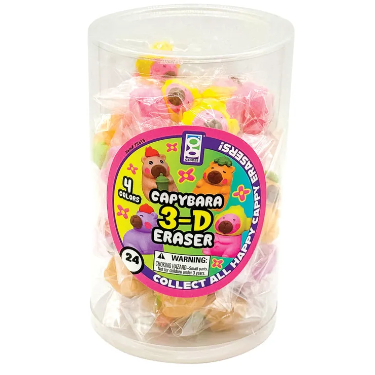 Capybara 3D Eraser - 24 per tub