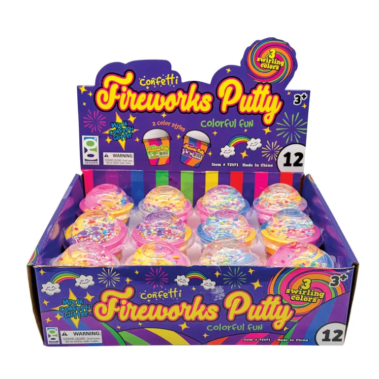 Confetti Fireworks Putty - 12 per display