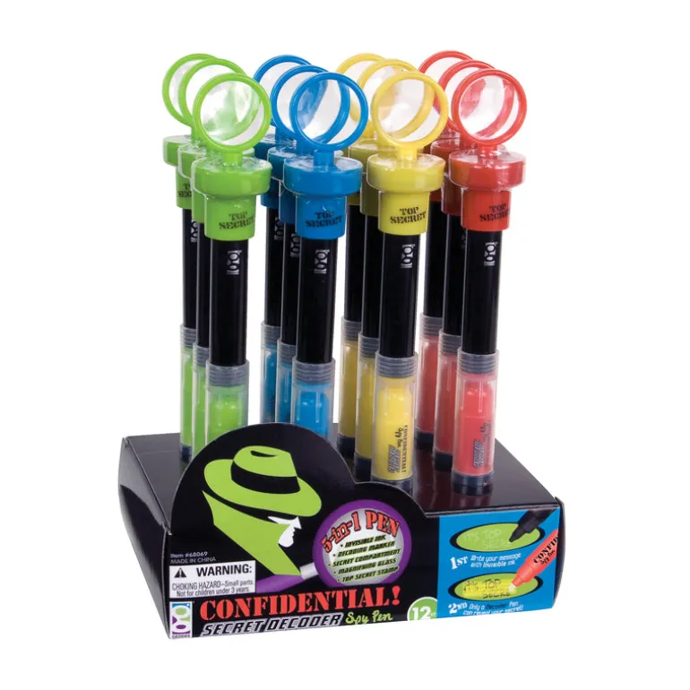 Confidential 5-in-1 Spy Pens - 12 per display