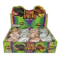 Dino Head Stress Ball - 12 per display