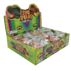 Dino Head Stress Ball - 12 per display