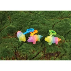 Dinosaur Glow-in-the-Dark Fidget Keychain - 24 per bag