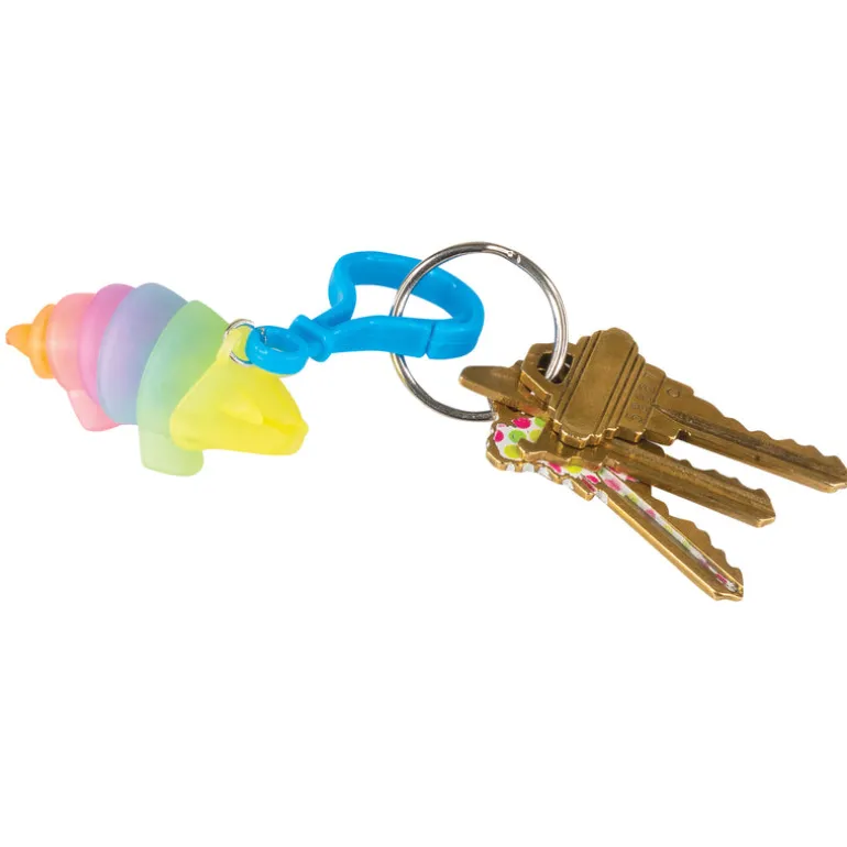 Dinosaur Glow-in-the-Dark Fidget Keychain - 24 per bag