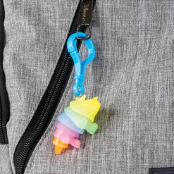 Dinosaur Glow-in-the-Dark Fidget Keychain - 24 per bag