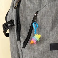 Dinosaur Glow-in-the-Dark Fidget Keychain - 24 per bag