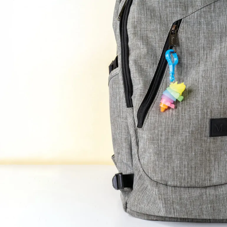 Dinosaur Glow-in-the-Dark Fidget Keychain - 24 per bag
