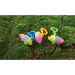 Dinosaur Glow-in-the-Dark Fidget Keychain - 24 per bag