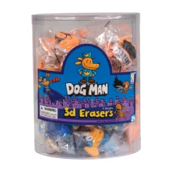 Dog Man 3D Puzzle Erasers - 24 per box