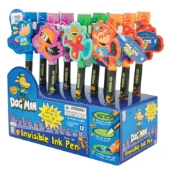 Dog Man Invisible Ink Pen - 12 per display