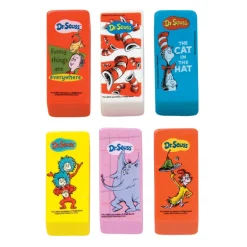Dr. Seuss™ Beveled Erasers - 48 per display