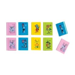 Dr. Seuss™ Book Erasers - 48 per tub
