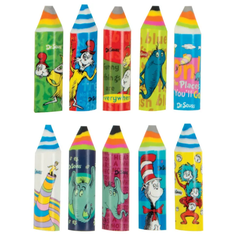 Dr. Seuss™ Crayon Erasers - 24 per bag