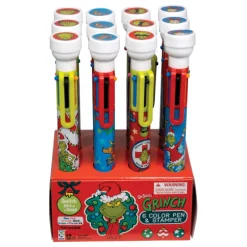 Dr. Seuss™ Grinch 6 Color Pens with Stamper - 12 per display
