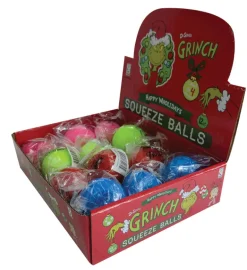 Dr. Seuss™ Grinch Squishy Balls - 12 per display