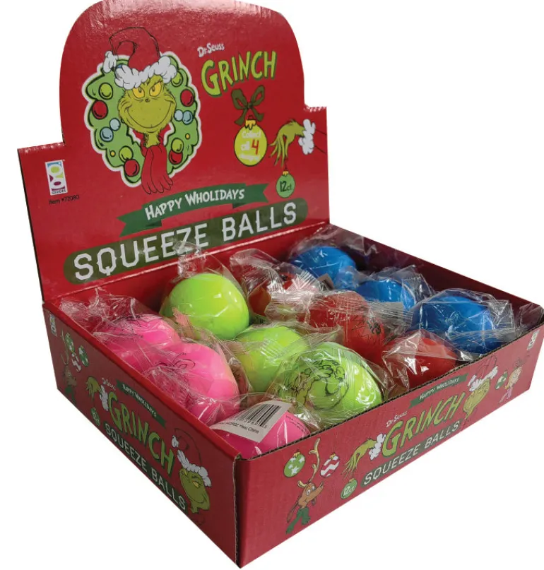 Dr. Seuss™ Grinch Squishy Balls - 12 per display