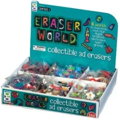Eraser World 3D Eraser Assortment - 288 per display