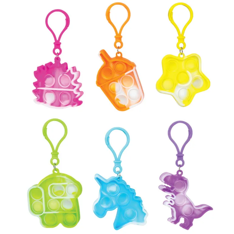 Fidget Poppers Keychain - 100 per bag