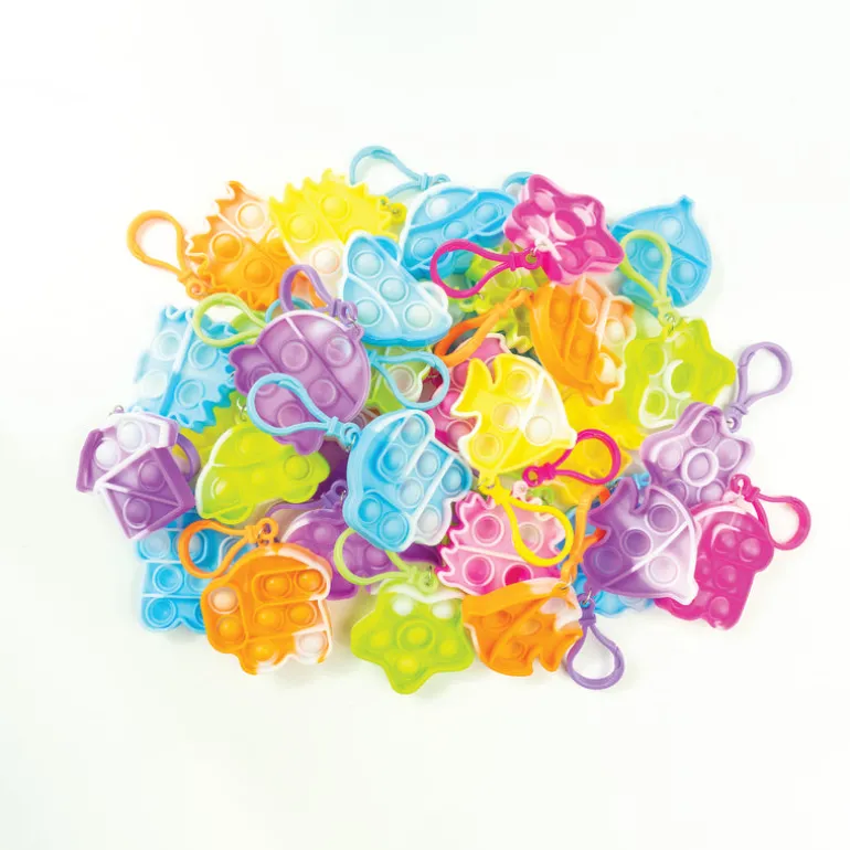 Fidget Poppers Keychain - 100 per bag