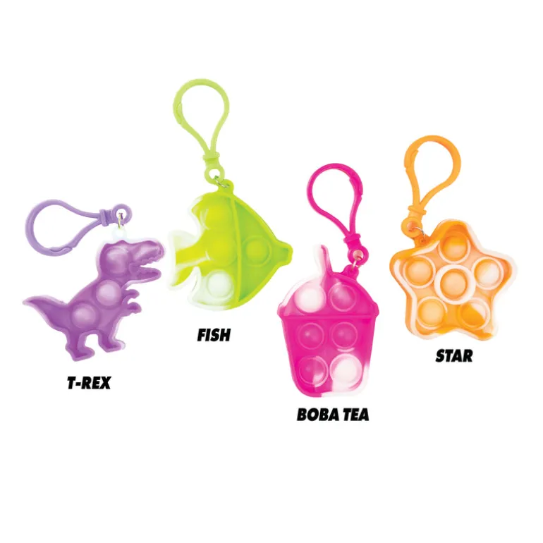 Fidget Poppers Keychain - 100 per bag