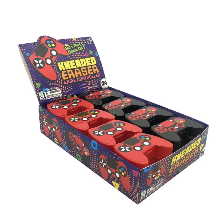 Game Controller Kneaded Eraser - 24 per display
