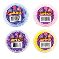 Glow in the Dark Glops & Dots Modeling Foam - 24 per display