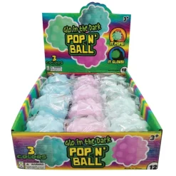 Glow In The Dark Pop N Ball - 12 per display