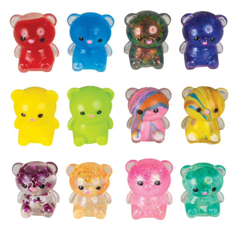 Gummy Bear Collectible Squishy Toys - 12 per bag