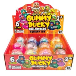 Gummy Ducky Collectible Squishy Toys - 12 per display