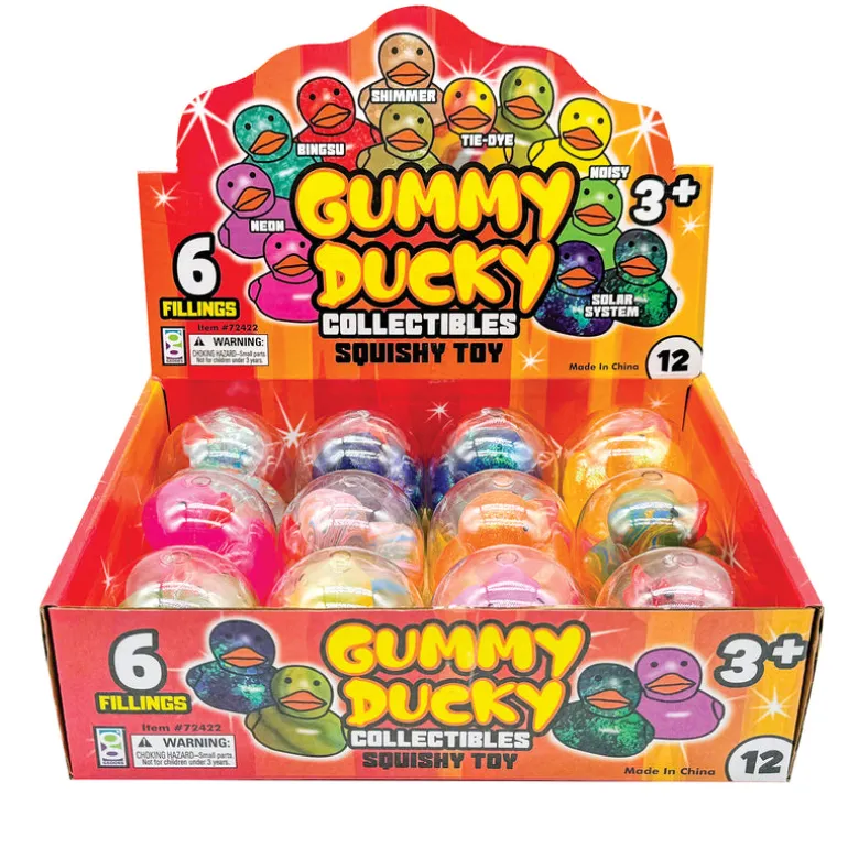 Gummy Ducky Collectible Squishy Toys - 12 per display