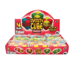 Infinity Cube Eraser - 24 per display