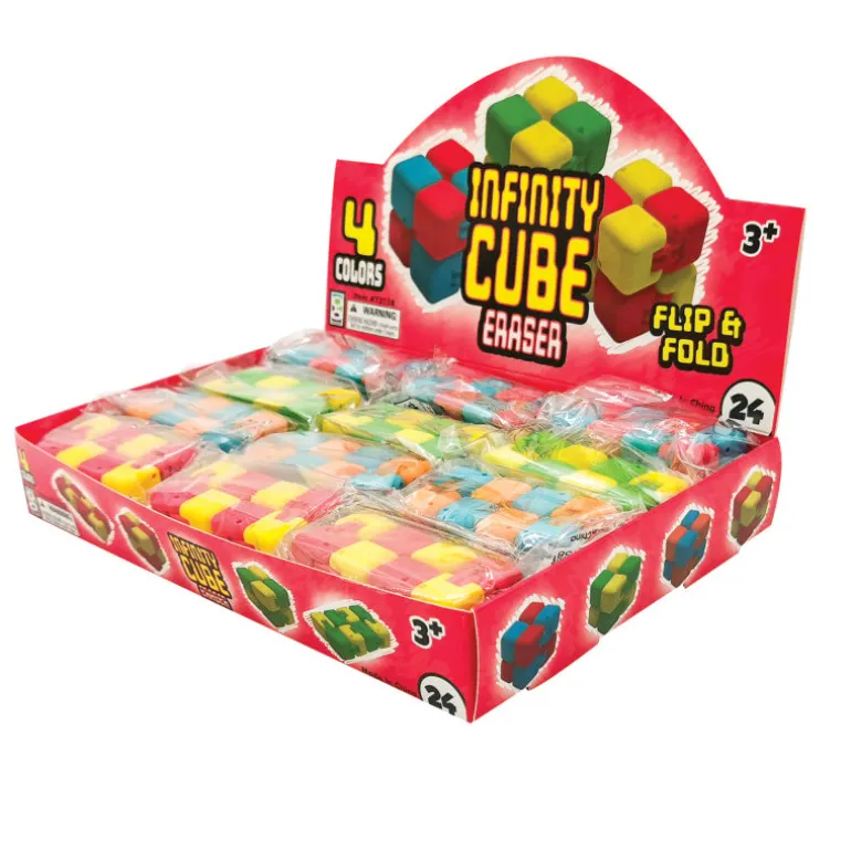 Infinity Cube Eraser - 24 per display