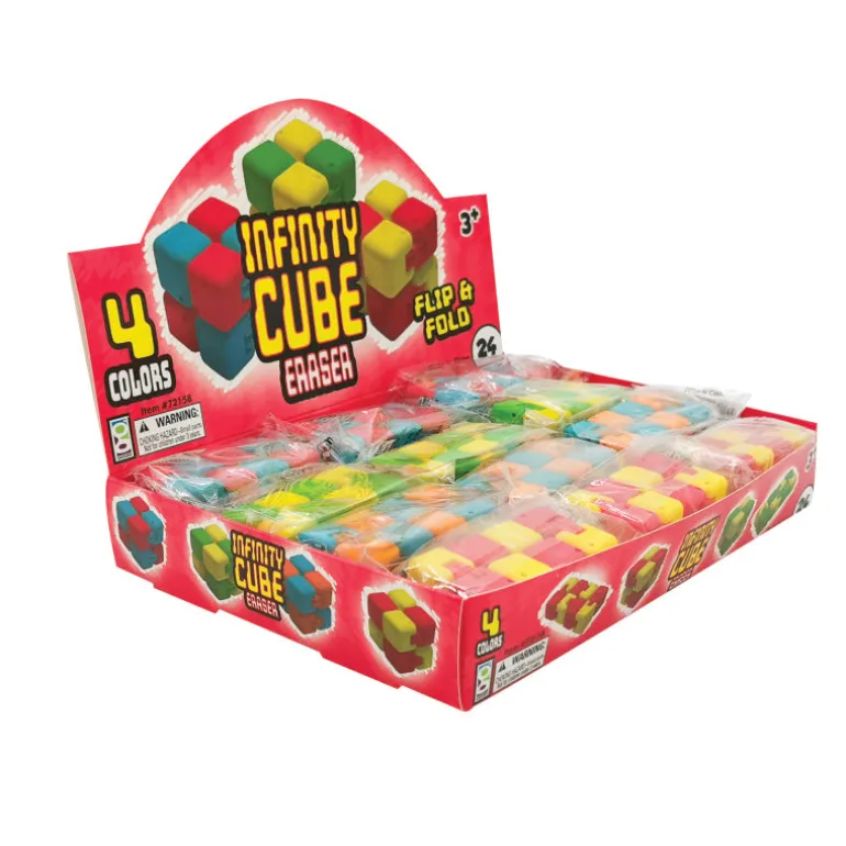 Infinity Cube Eraser - 24 per display