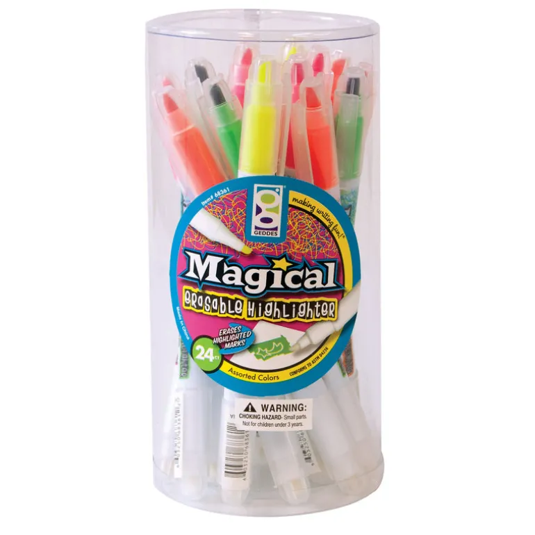 Magical Erasable Highlighters - 24 per display