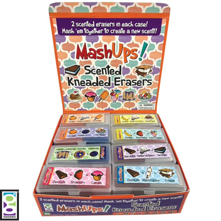 Mash Up Scented Kneaded Erasers - 24 per display