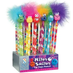 Miles O’ Smiles Tip Topz Pencils 24 per display