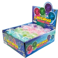 Octopus Sucker Toys - 12 per Display