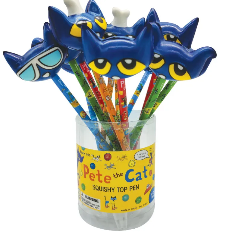 Pete the Cat Squishy Top Pen - 12 per tub