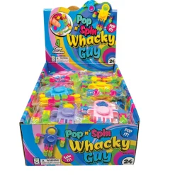 Pop ‘n’ Spin Whacky Guy Toys - 24 per display