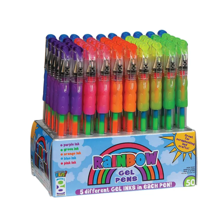 Rainbow Gel Pens - 50 per display