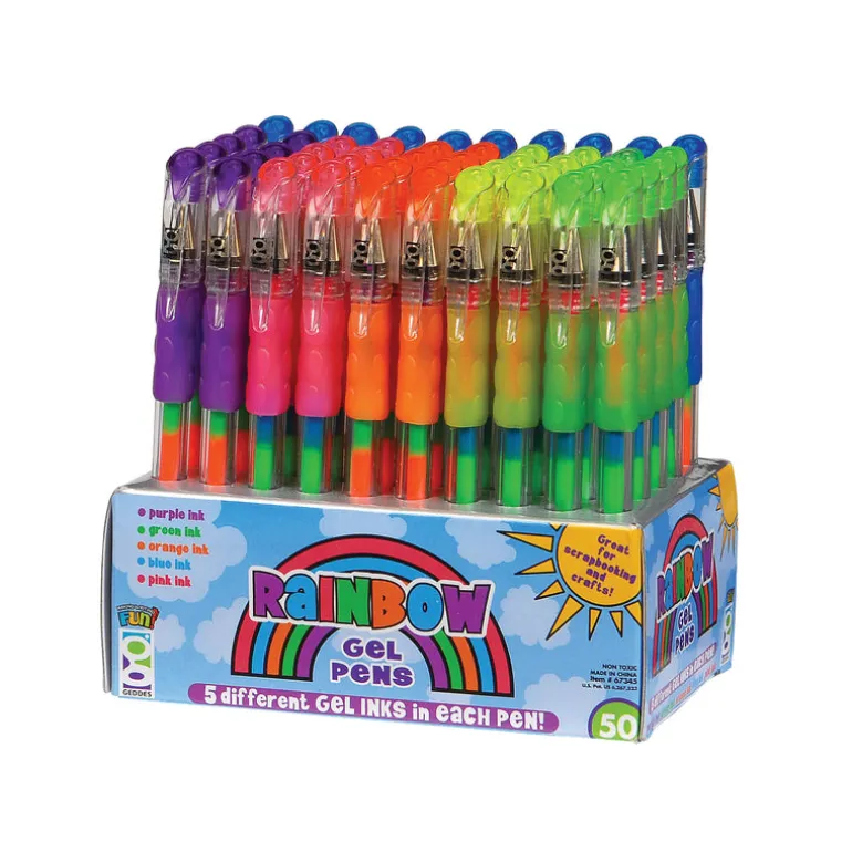 Rainbow Gel Pens - 50 per display