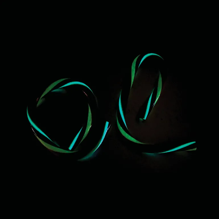 Rainbow Glow-in-the-Dark Noodle Fidget Toys - 12 per bag