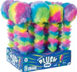 Rainbow Plush Pen - 12 per display