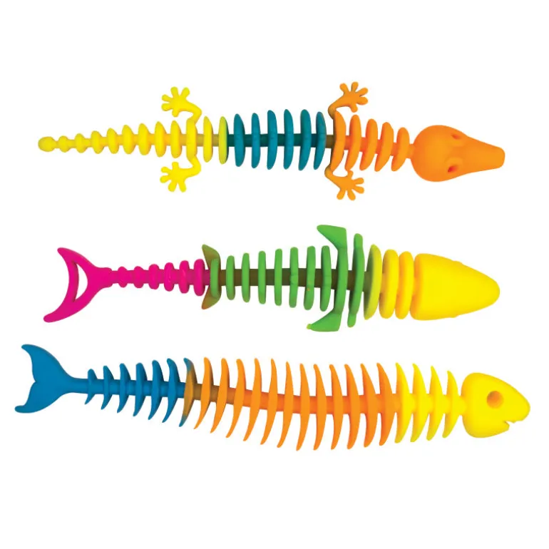 Rainbow Reptile Skeleton Toy - 24 per bag