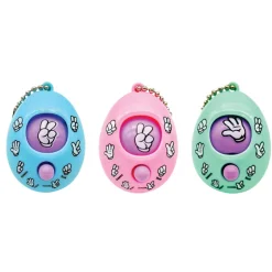 Rock, Paper, Scissors Dynamite Keychain - 24 per bag