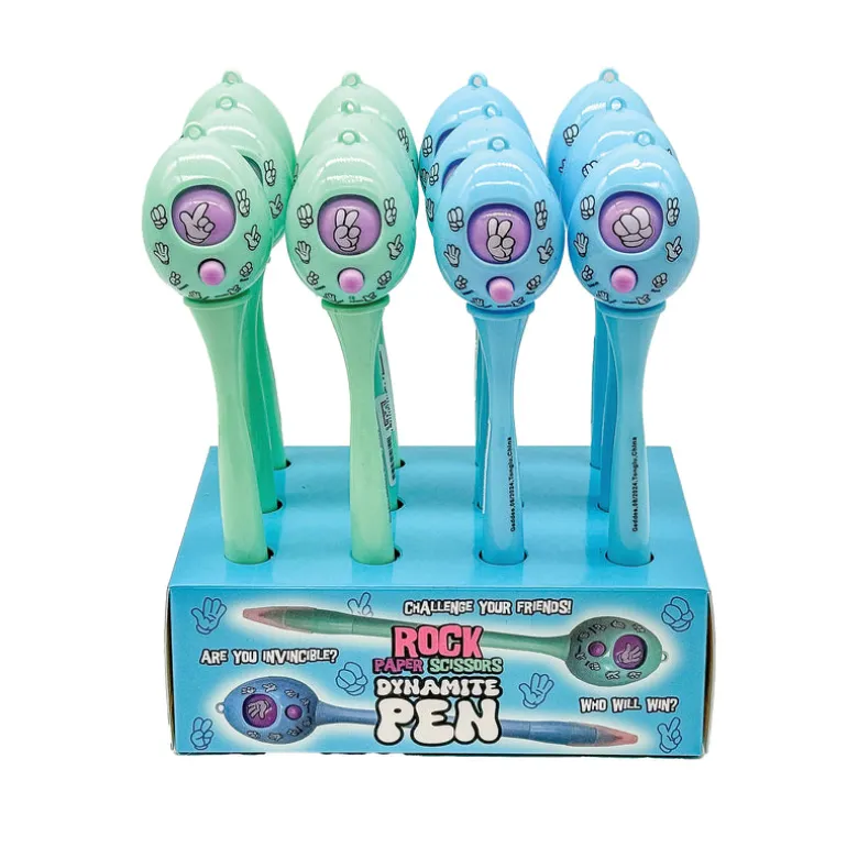 Rock,Paper, Scissors, Dynamite Pens - 12 per display