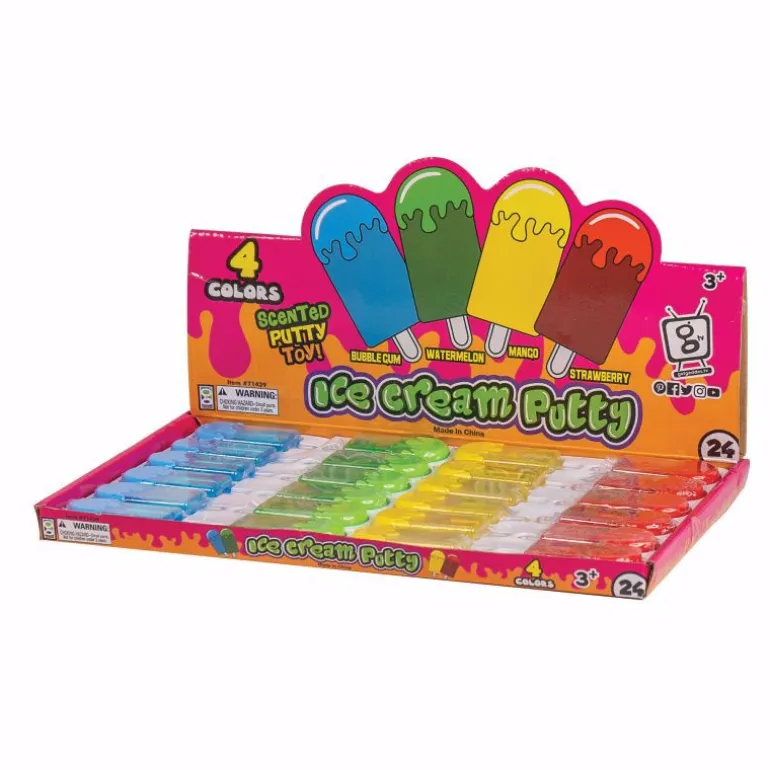 Scented Ice Cream Putty - 24 per display